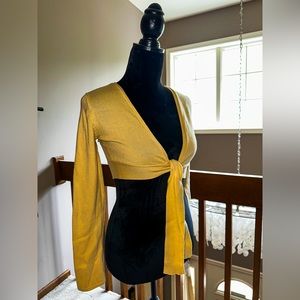 Yellow Front Tie Shirt
